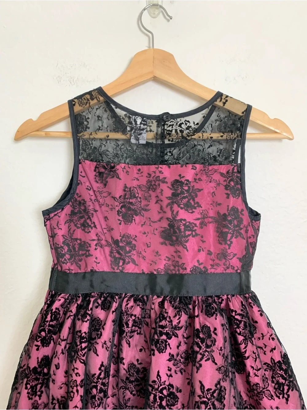 Harajuku Mini Target Whimsygoth Black Lace Dress Girls 14/16 Retro Tulle Party